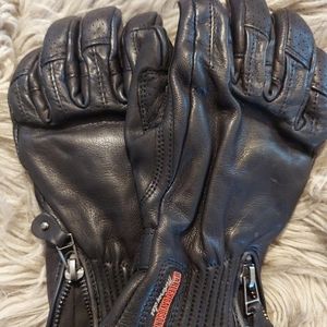 Harley Davidson Women's Leather Padded Gloves